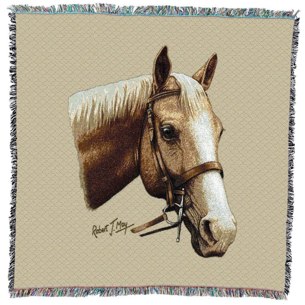 Palomino Horse Throw - Click Image to Close